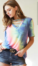 Load image into Gallery viewer, Charcoal Tie Dye Tee