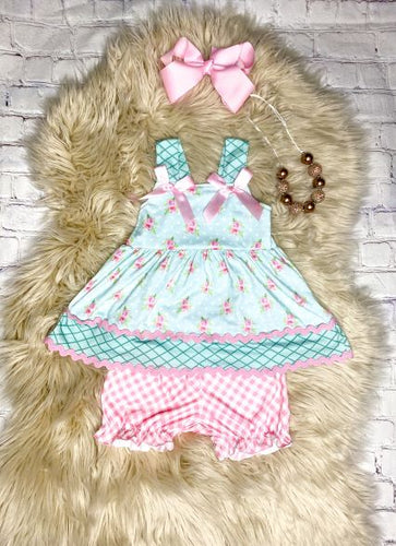 Floral and Mint Set